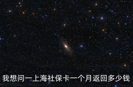 我想問一上海社?？ㄒ粋€月返回多少錢