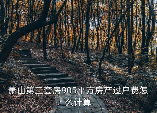 蕭山第三套房905平方房產過戶費怎么計算