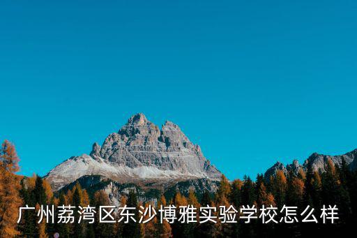 廣州博雅實(shí)驗(yàn)學(xué)校增步校區(qū)，廣州市荔灣區(qū)東沙博雅實(shí)驗(yàn)學(xué)校怎么樣