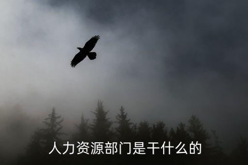  人力資源部門是干什么的