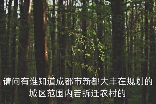 成都市周邊農村規劃，成都斑竹園仁和村4組有沒有田園城市規劃