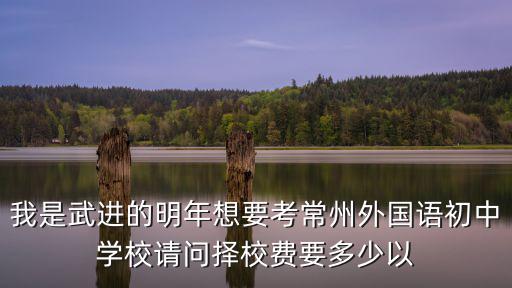 常州外國(guó)語(yǔ)國(guó)際學(xué)校學(xué)費(fèi)，在江蘇常州有高中和大學(xué)一起讀的學(xué)校嗎聽(tīng)說(shuō)只需要讀四年就行了