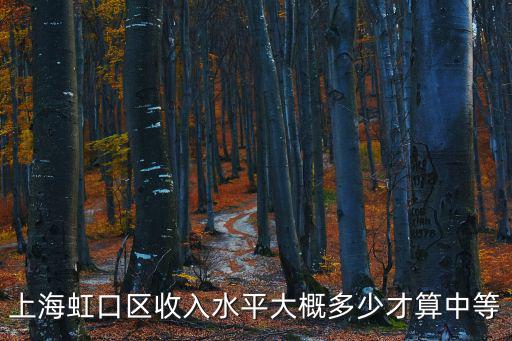上海虹口區收入水平大概多少才算中等