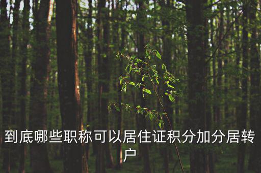 上海哪些高級職稱可以直接落戶，有CPA證書可以直接落戶上海嗎