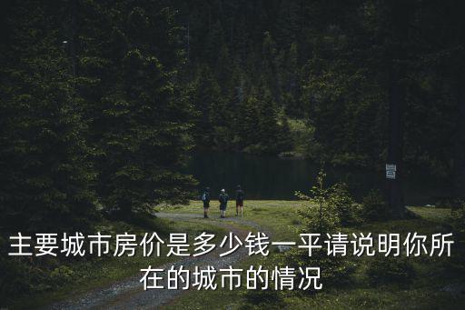 主要城市房?jī)r(jià)是多少錢一平請(qǐng)說(shuō)明你所在的城市的情況
