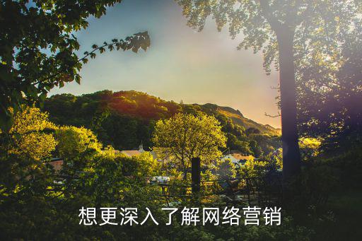 想更深入了解網(wǎng)絡營銷