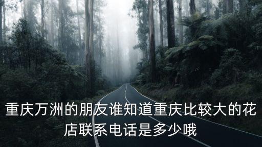 重慶市萬州區北山之香唐電話，重慶萬洲的朋友誰知道重慶比較大的花店聯系電話是多少哦