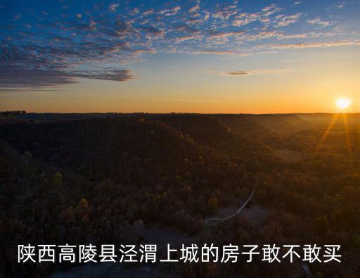 陜西高陵縣涇渭上城的房子敢不敢買