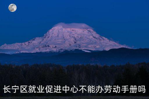 長寧區(qū)就業(yè)促進(jìn)中心不能辦勞動(dòng)手冊嗎
