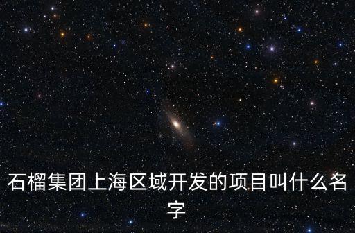 石榴集團上海區域開發的項目叫什么名字