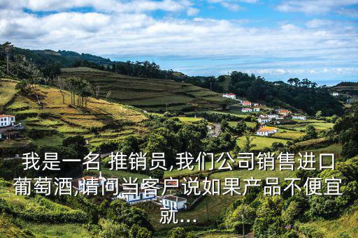 我是一名 推銷員,我們公司銷售進口葡萄酒,請問當客戶說如果產品不便宜就...