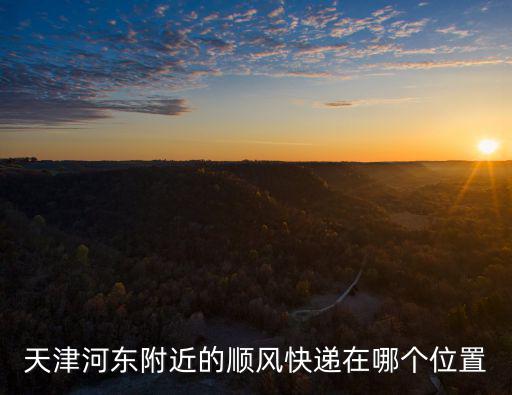 天津河?xùn)|附近的順風(fēng)快遞在哪個(gè)位置