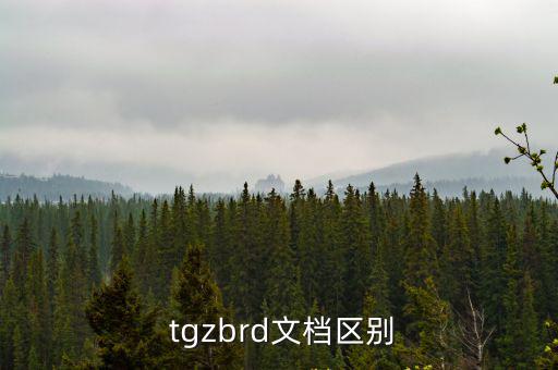  tgzbrd文檔區(qū)別