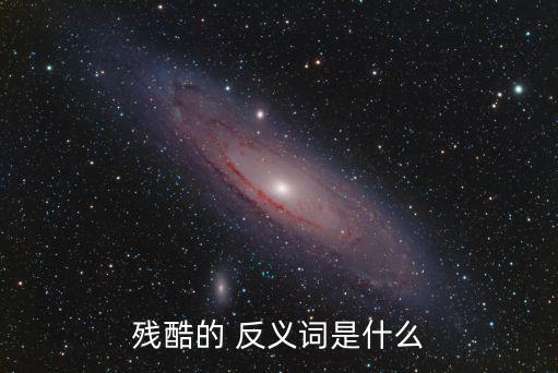 殘酷的 反義詞是什么