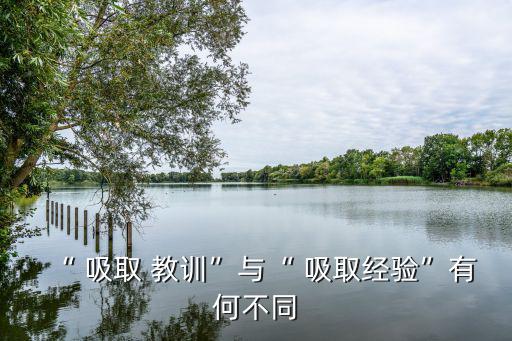 “ 吸取 教訓(xùn)”與“ 吸取經(jīng)驗(yàn)”有何不同
