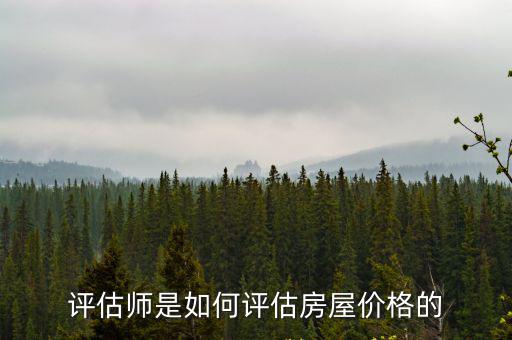 評估師是如何評估房屋價格的