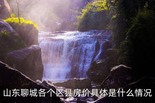 山東聊城各個區縣房價具體是什么情況