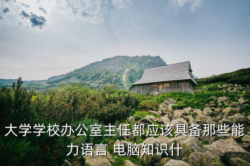 大學(xué)學(xué)校辦公室主任都應(yīng)該具備那些能力語(yǔ)言 電腦知識(shí)什