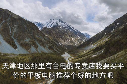 天津地區那里有臺電的專賣店我要買平價的平板電腦推薦個好的地方吧