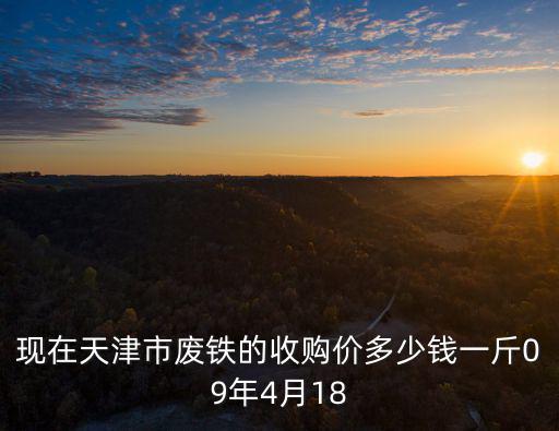 現(xiàn)在天津市廢鐵的收購價多少錢一斤09年4月18
