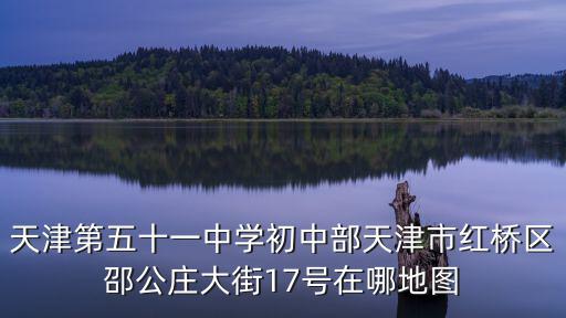 天津第五十一中學初中部天津市紅橋區邵公莊大街17號在哪地圖