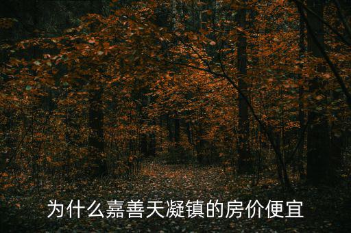 為什么嘉善天凝鎮的房價便宜