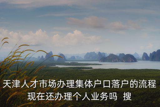 天津人才市場辦理集體戶口落戶的流程現在還辦理個人業務嗎  搜