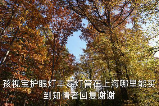 孩視寶護眼燈豐菱燈管在上海哪里能買到知情者回復(fù)謝謝
