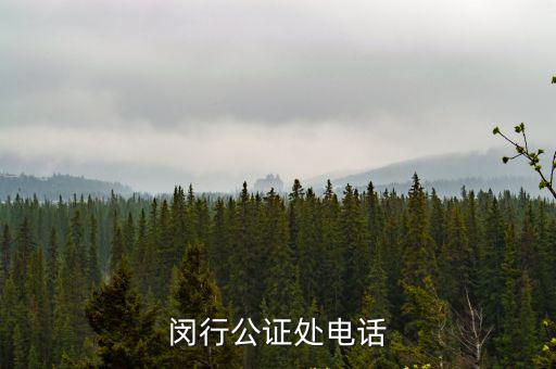 上海市公證處電話上班時間，閔行公證處電話