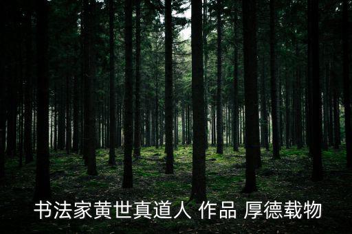 厚德載物書法作品,凱先生真人書法厚德載物句出易經