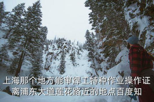 上海那個(gè)地方能審焊工特種作業(yè)操作證離浦東大道蓮花路近的地點(diǎn)百度知