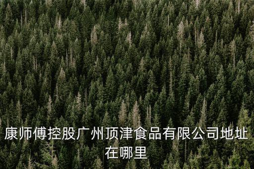 廣州哪里有康師傅面館實體店，廣州康師傅方便面廠址在哪里