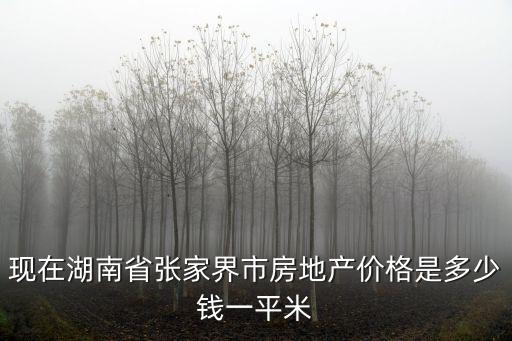 如何看待張家界房價下跌，2013二三級城市房價走勢 張家界