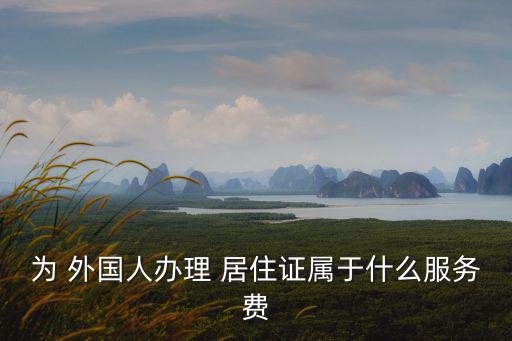 為 外國人辦理 居住證屬于什么服務(wù)費