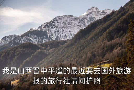 我是山西晉中平遙的最近要去國外旅游報的旅行社請問護照