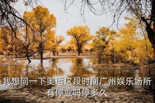 我想問一下奧運這段時間廣州娛樂場所有停業(yè)嗎停多久