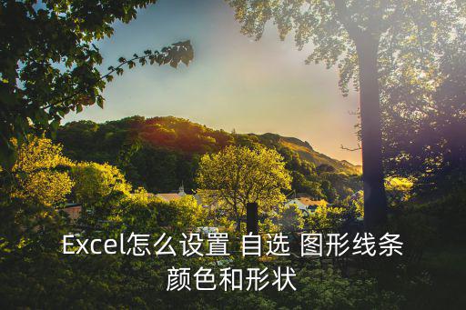 Excel怎么設(shè)置 自選 圖形線條顏色和形狀