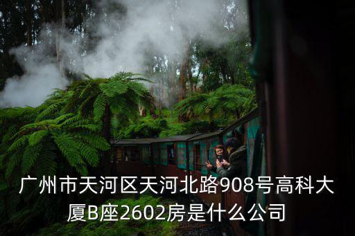 廣州市天河區天河北路908號高科大廈B座2602房是什么公司