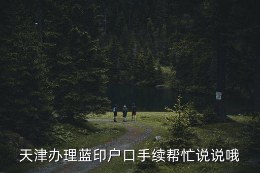 天津辦理藍印戶口手續(xù)幫忙說說哦