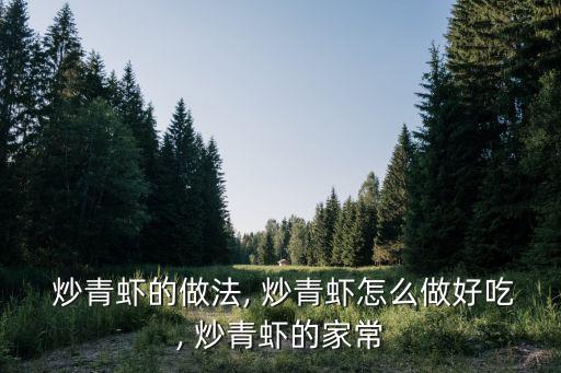  炒青蝦的做法, 炒青蝦怎么做好吃, 炒青蝦的家常