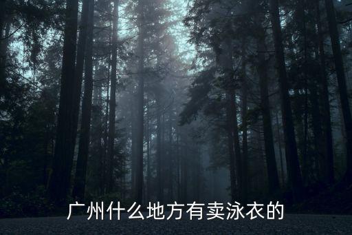 廣州什么地方有賣泳衣的