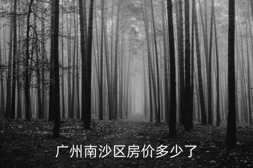 廣州南沙區房價多少了