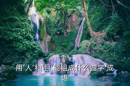 用’人‘和’目‘能組成什么四字 成語