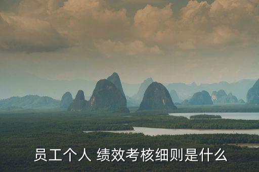  員工個人 績效考核細則是什么