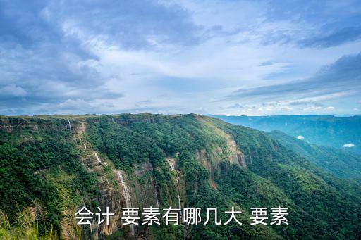  會計 要素有哪幾大 要素