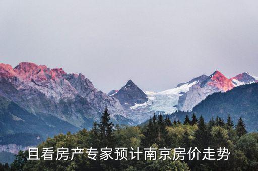 且看房產專家預計南京房價走勢