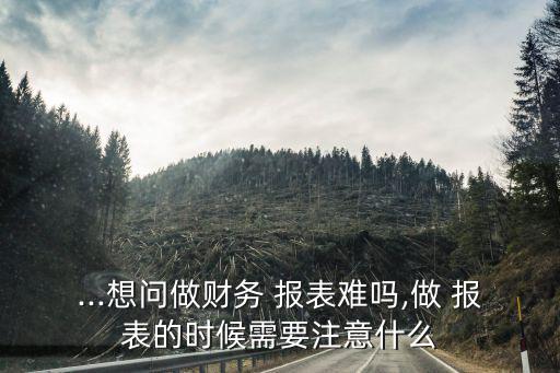 做報表,財務(wù)報表怎么做?