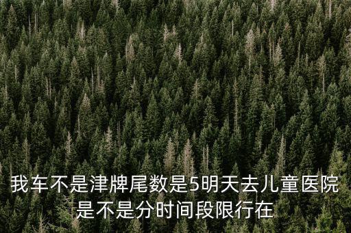 我車不是津牌尾數是5明天去兒童醫院是不是分時間段限行在