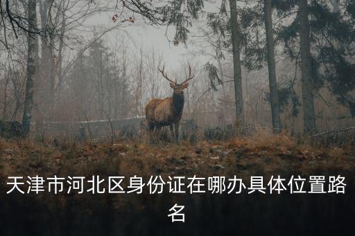 天津市河北區(qū)身份證在哪辦具體位置路名