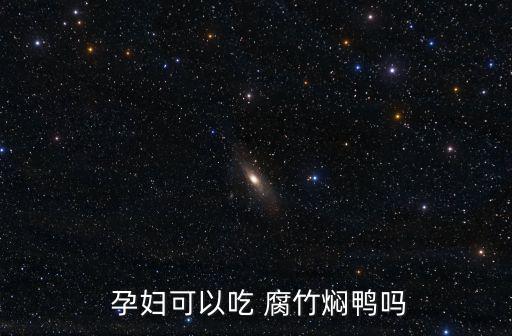  孕婦可以吃 腐竹燜鴨嗎